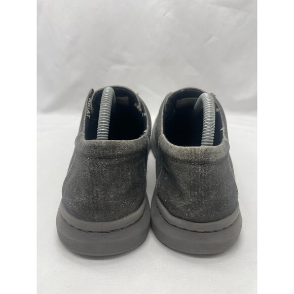 Ariat Hilo Stretch Mens 9.5D Tan Canvas Lace Up Moc Toe Casual Loafer Slip-On - Picture 6 of 10